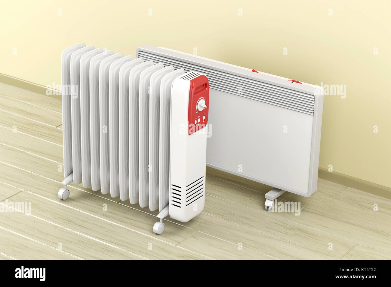 Oilfilled and convection heaters Stock Photo Alamy