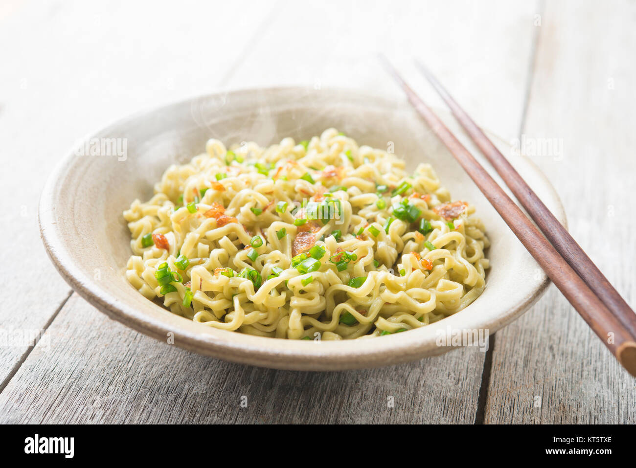 Asian dried ramen noodles Stock Photo