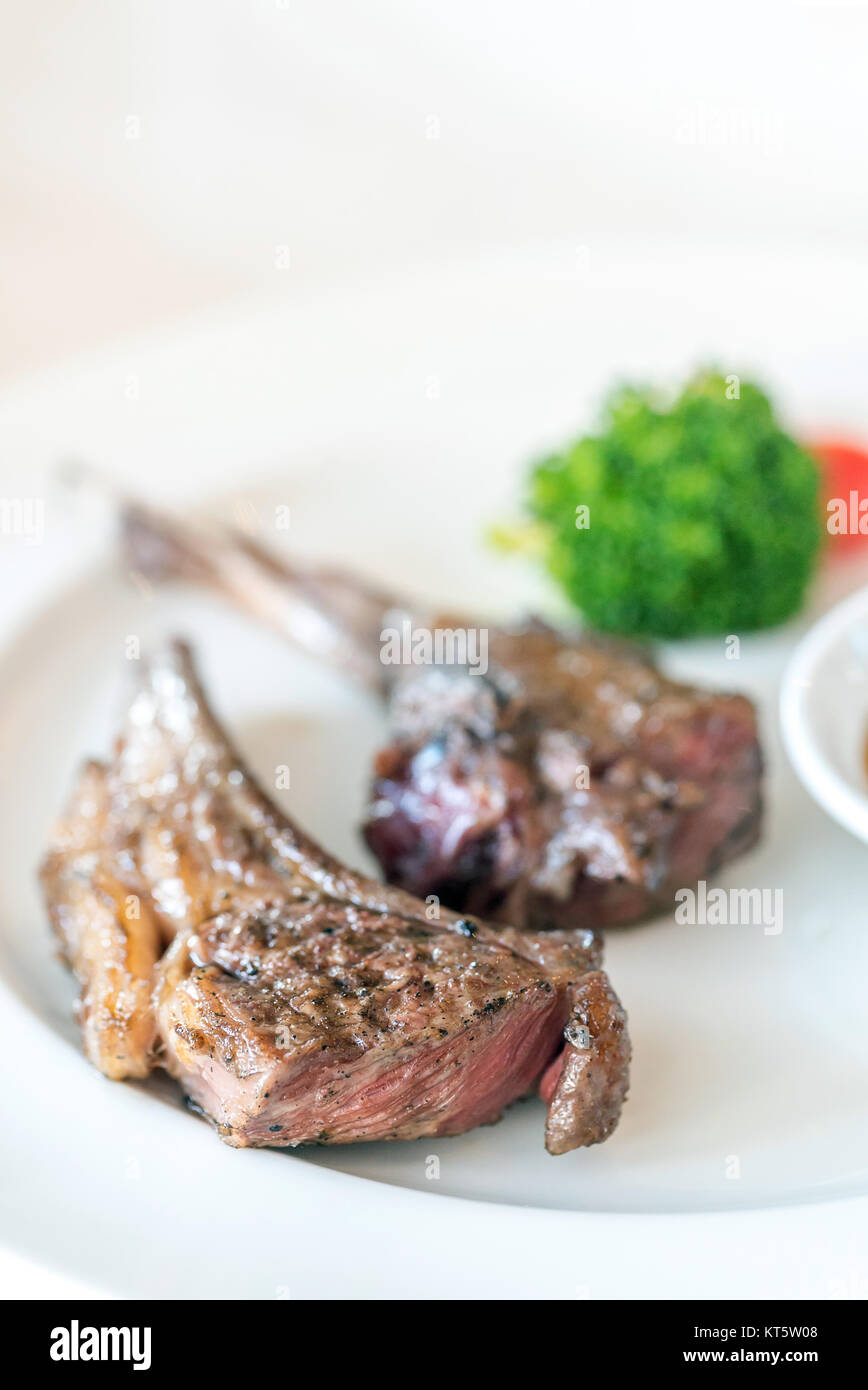 Grilled Lamb steak Stock Photo Alamy