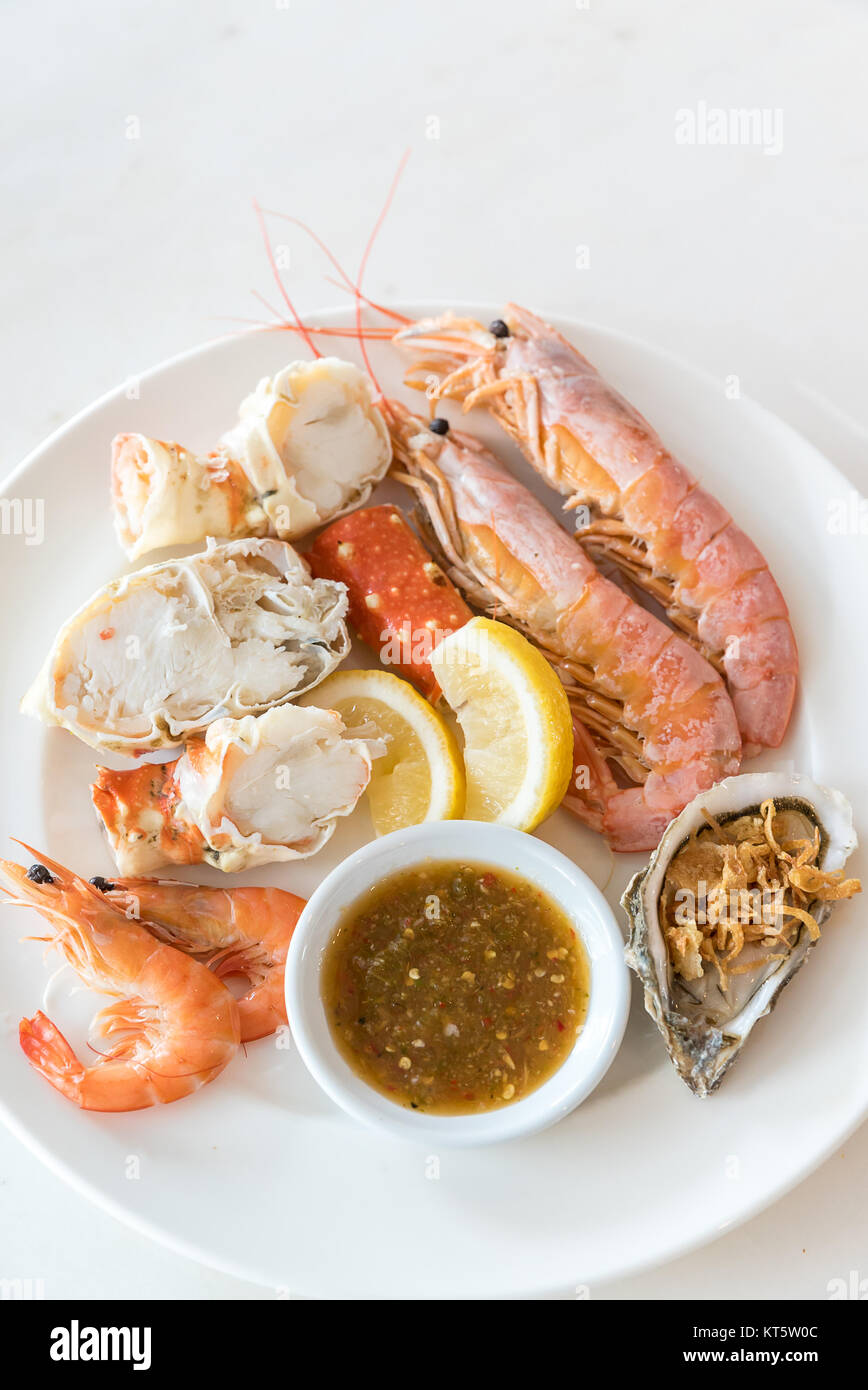 cold seafood set Stock Photo - Alamy