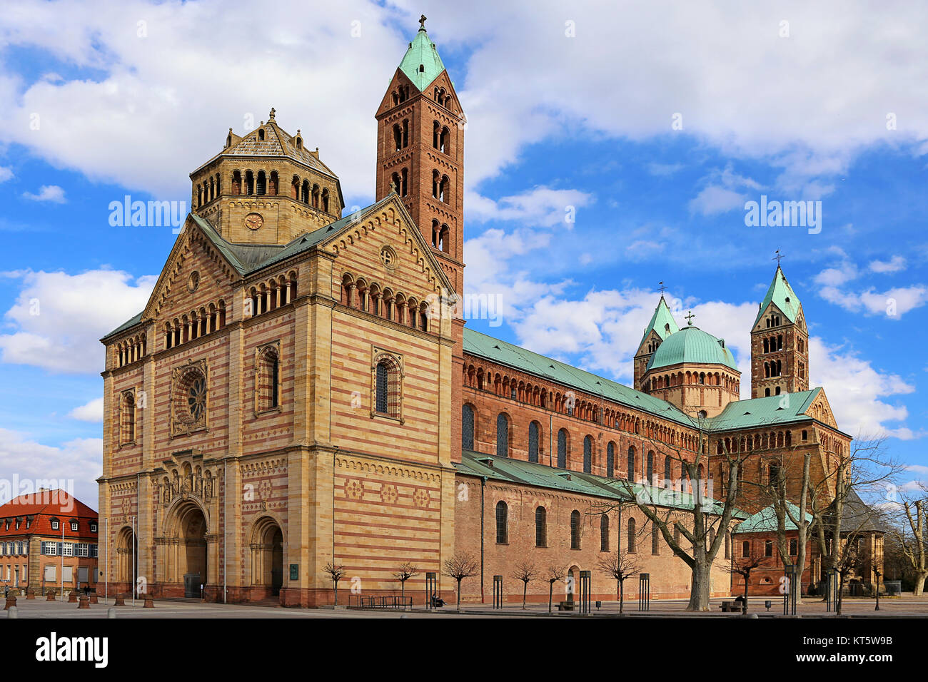 Kaiserdom to Speyer View from the Southwest Stock Photo