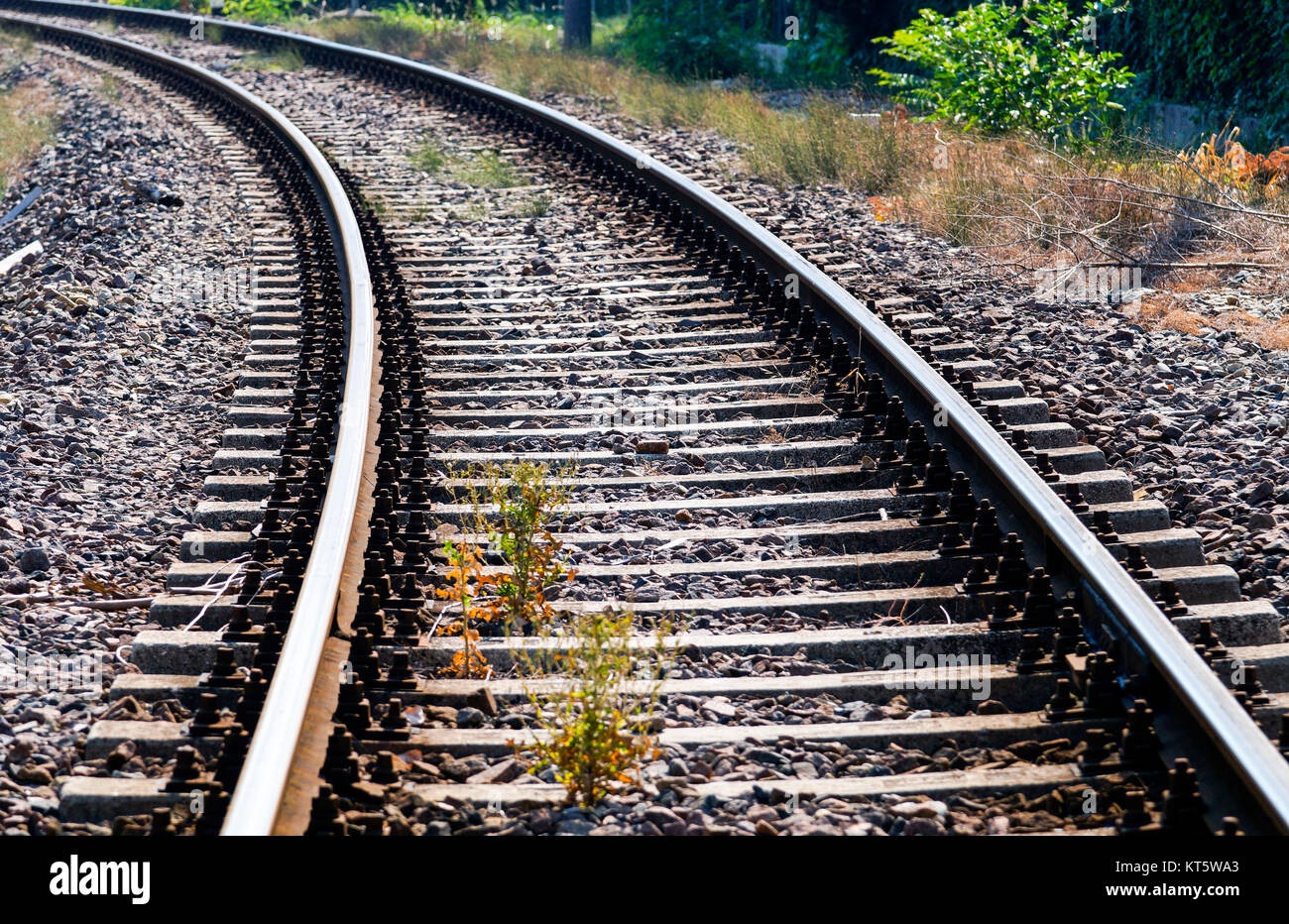railroad in donetsk. railway station Stock Photo - Alamy
