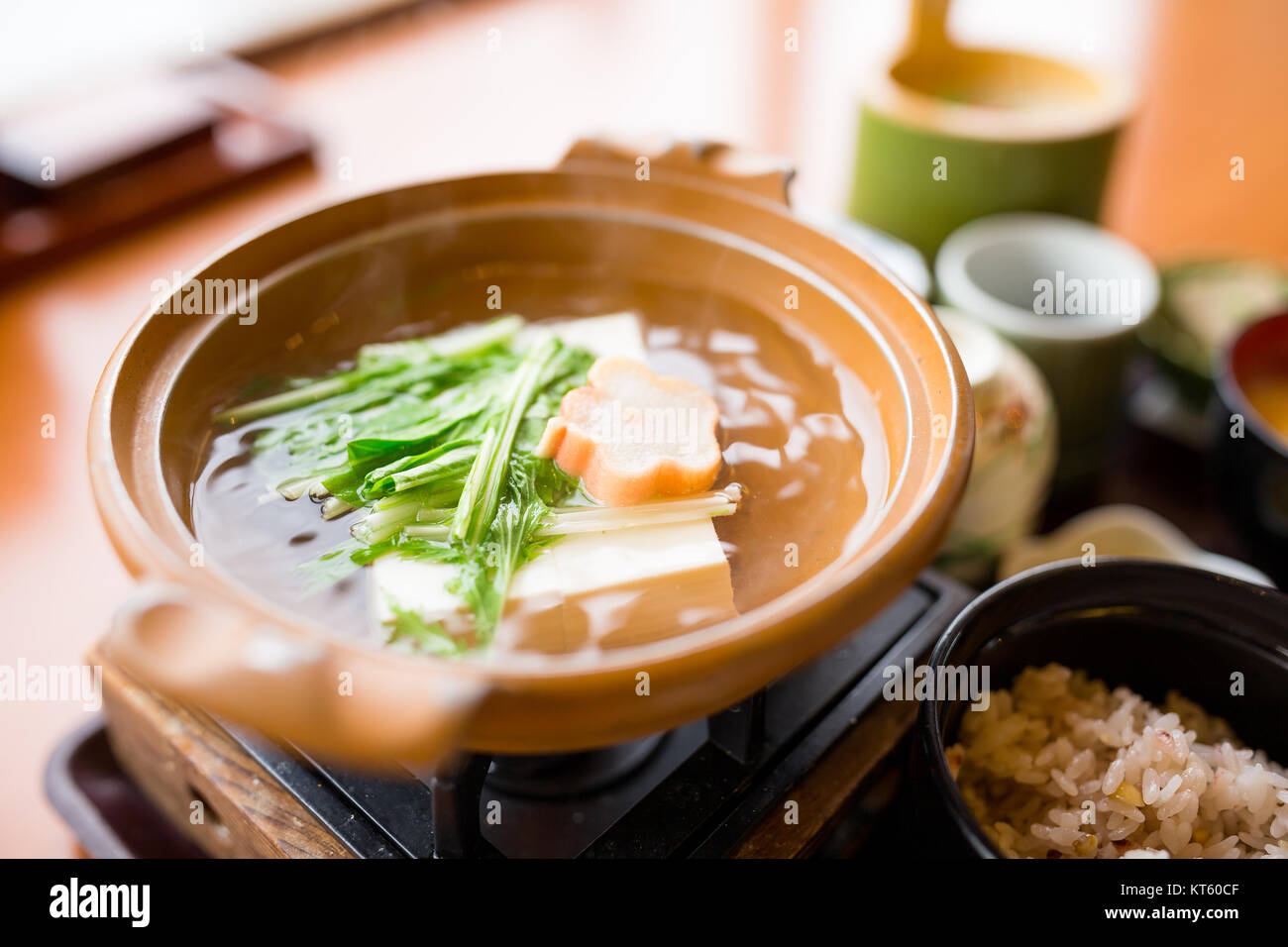 Tofu, Japanese cuisine Stock Photo - Alamy