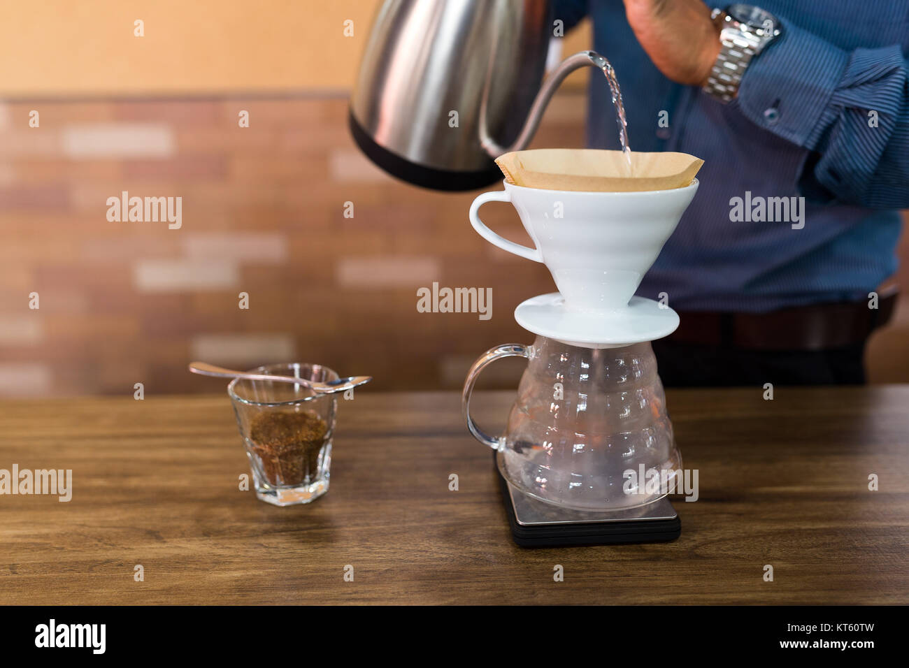 Hand drip coffee Stock Photo 169777465 Alamy