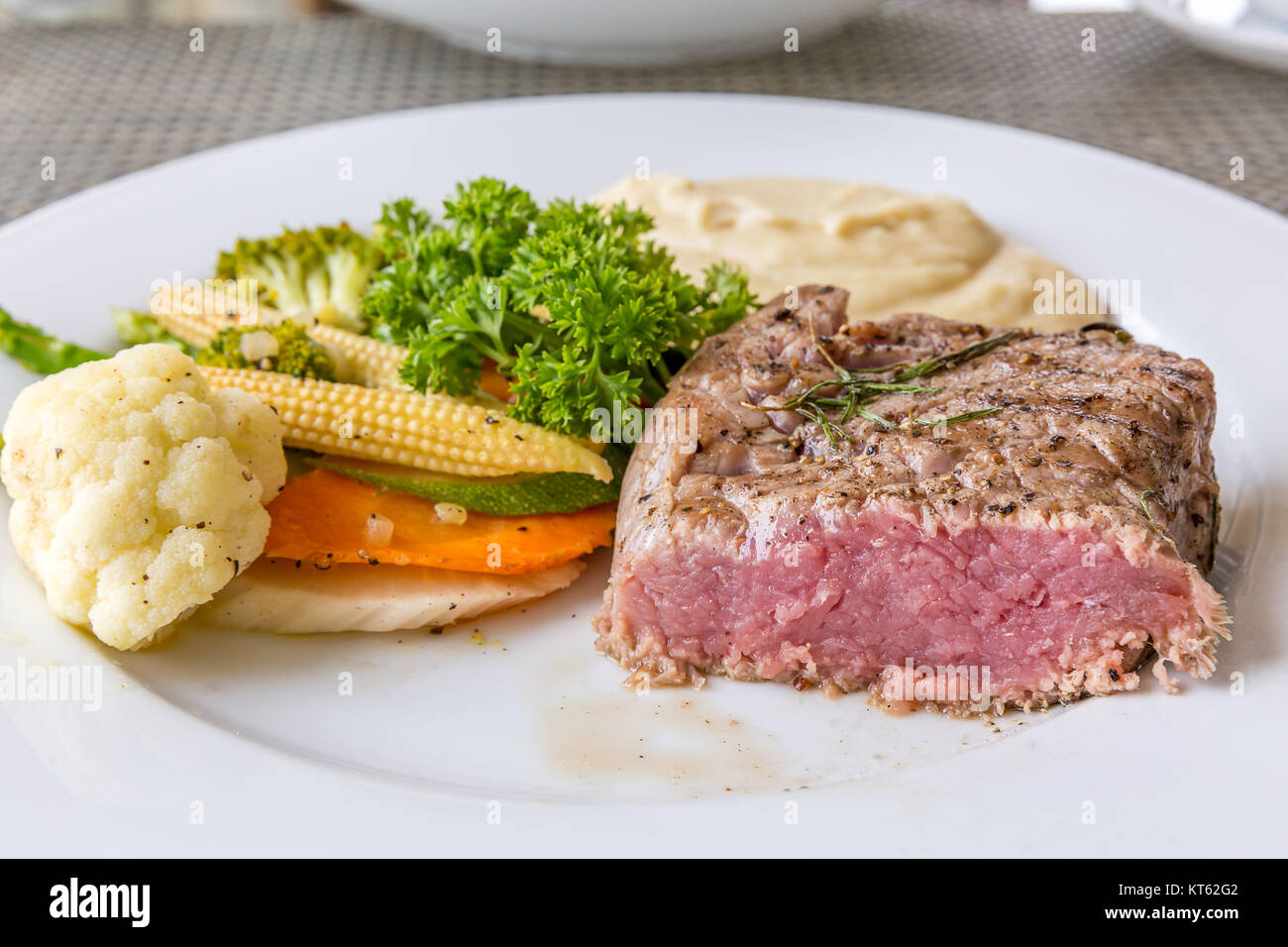 grilled fillet steak Stock Photo Alamy