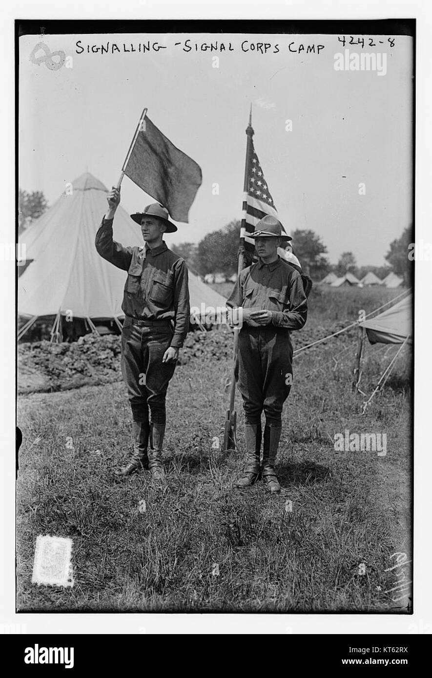 Signalling Signal Corps Camp (18958793643 Stock Photo Alamy