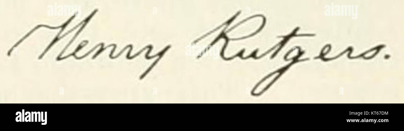 Appletons' Rutgers Henry signature is a notable historical document ...
