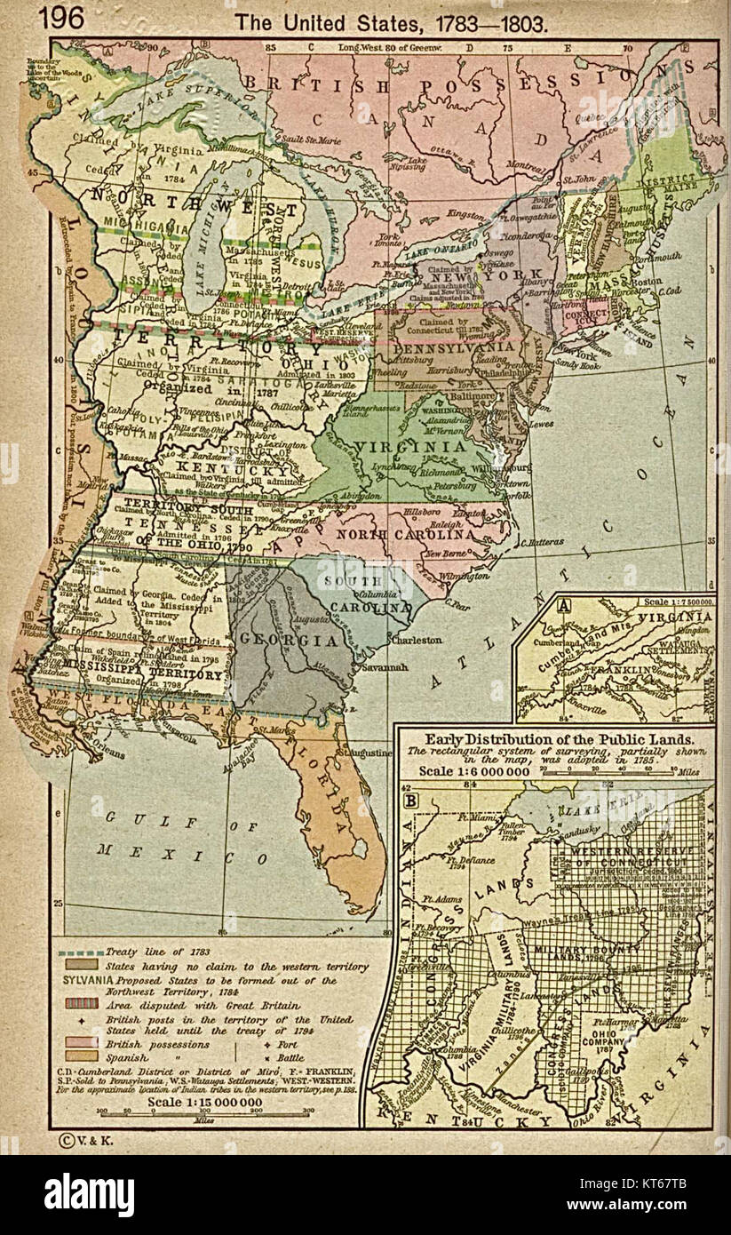The United States 1783 to 1803 - The United States 1783 To 1803 KT67TB 