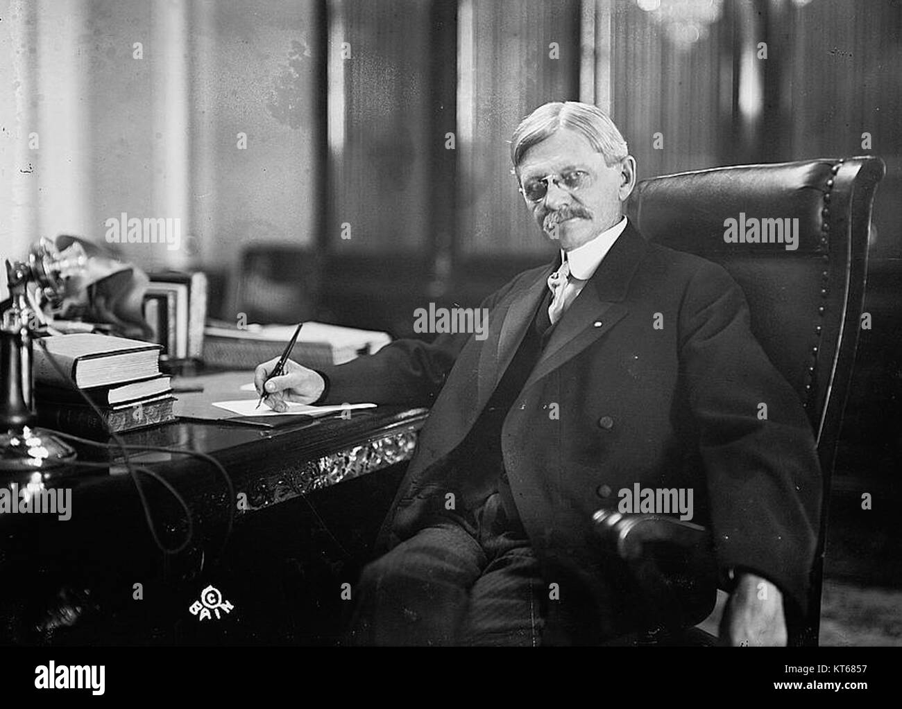 Thomas R. Marshall in his Senate office Stock Photo - Alamy