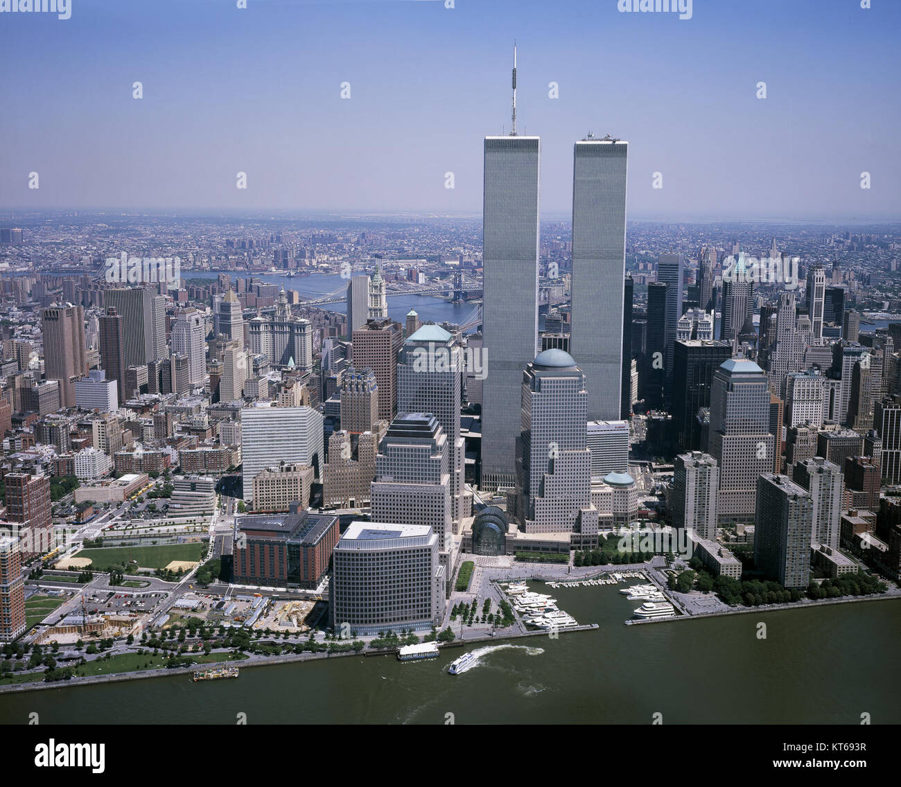 Twin towers new york city hi-res stock photography and