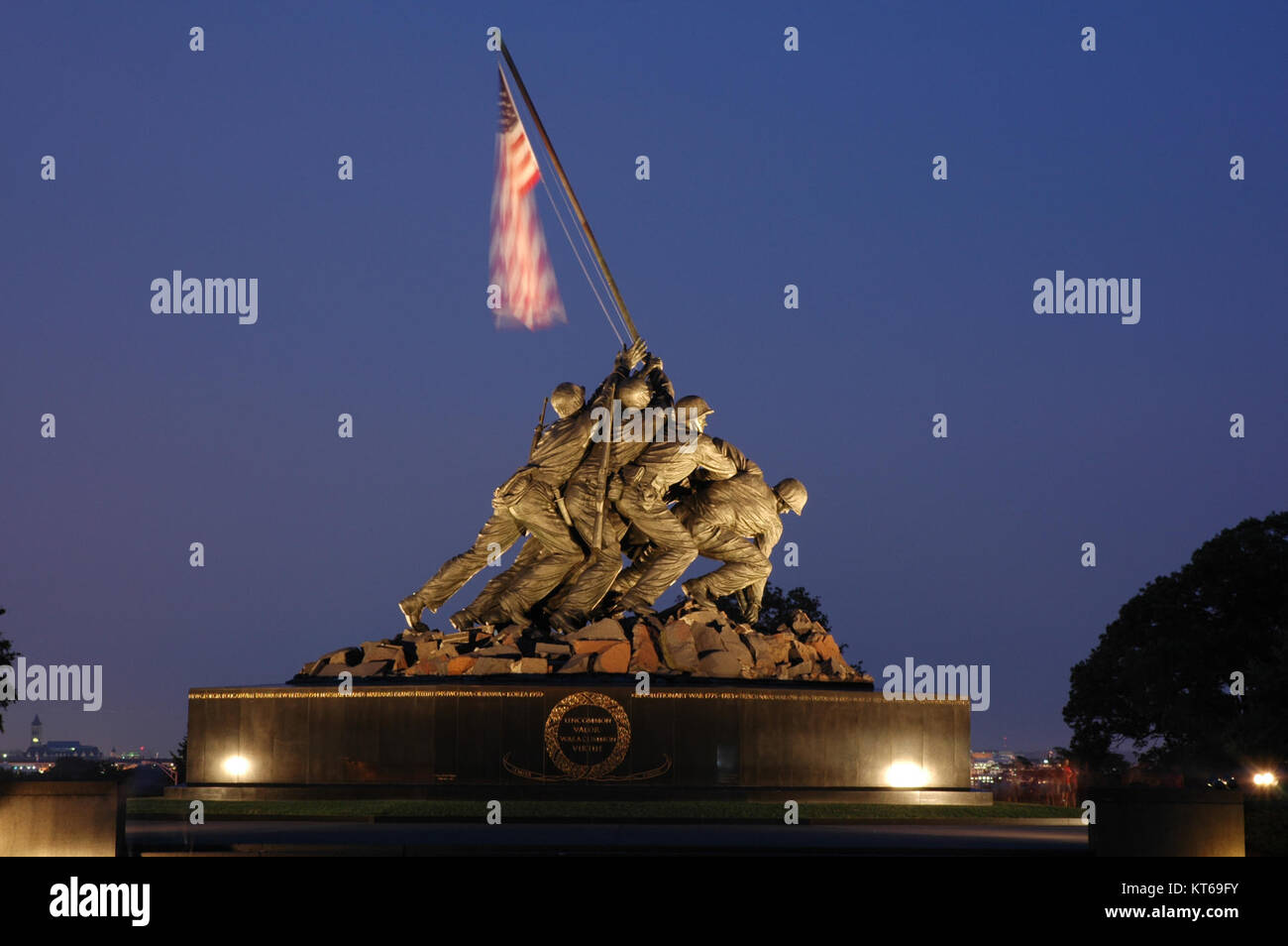 USMC War Memorial 01 Stock Photo
