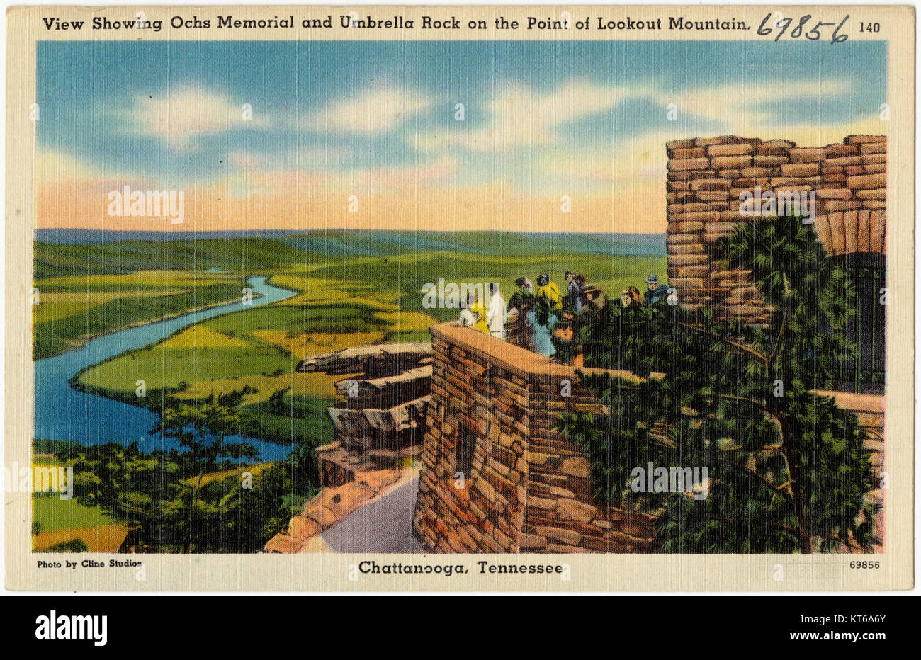 View showing Ochs Memorial and Umbrella Rock on the poin of Lookout