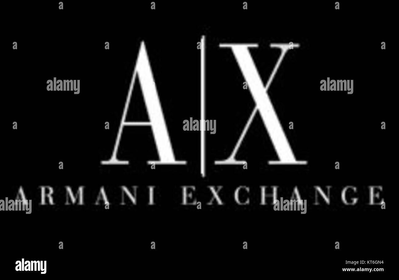 Armani Exchange logo Stock Photo - Alamy
