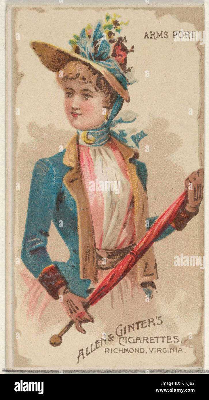 Arms Port, from the Parasol Drills series (N18) for Allen & Ginter Cigarettes Brands MET DP834955 Stock Photo