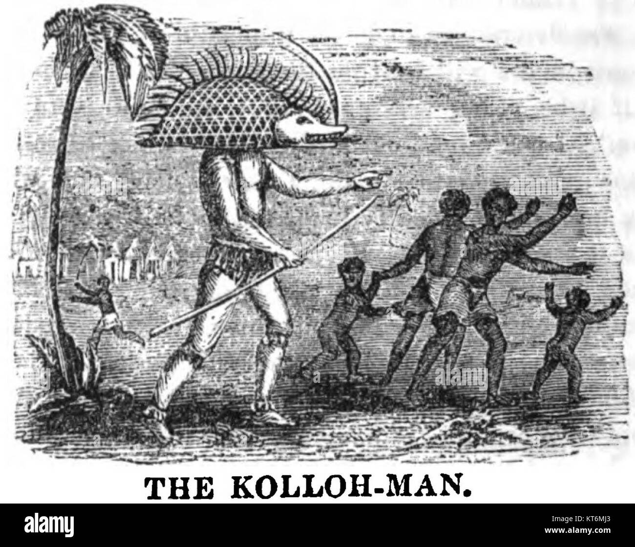 The Kolloh-Man (January 1853, X, p.6) Stock Photo