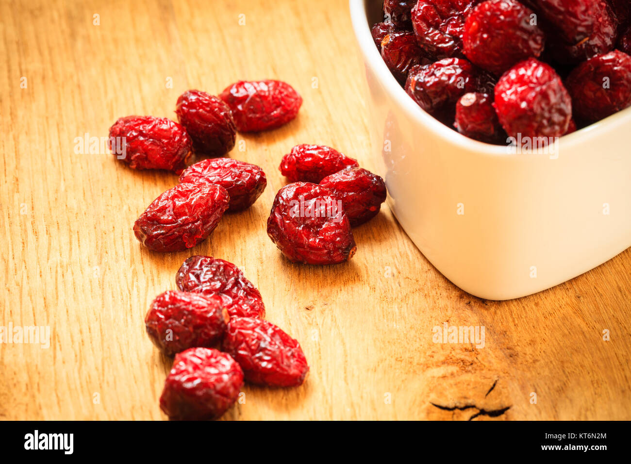 Healthy high fiber foods, organic nutrition. Close up dried cranberries