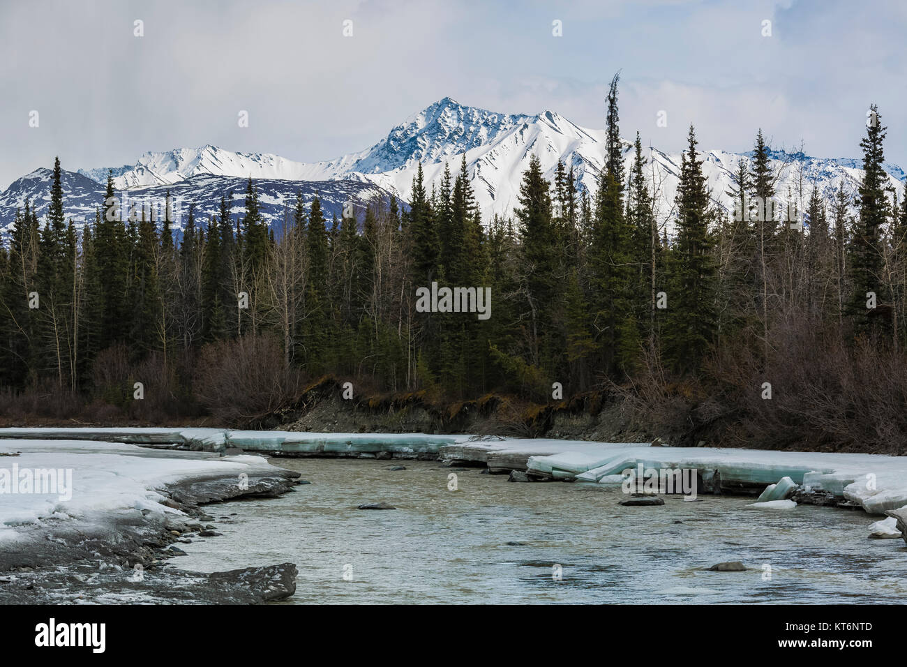Matanuska Glacier, northeast of Anchorage, Alaska, USA Stock Photo