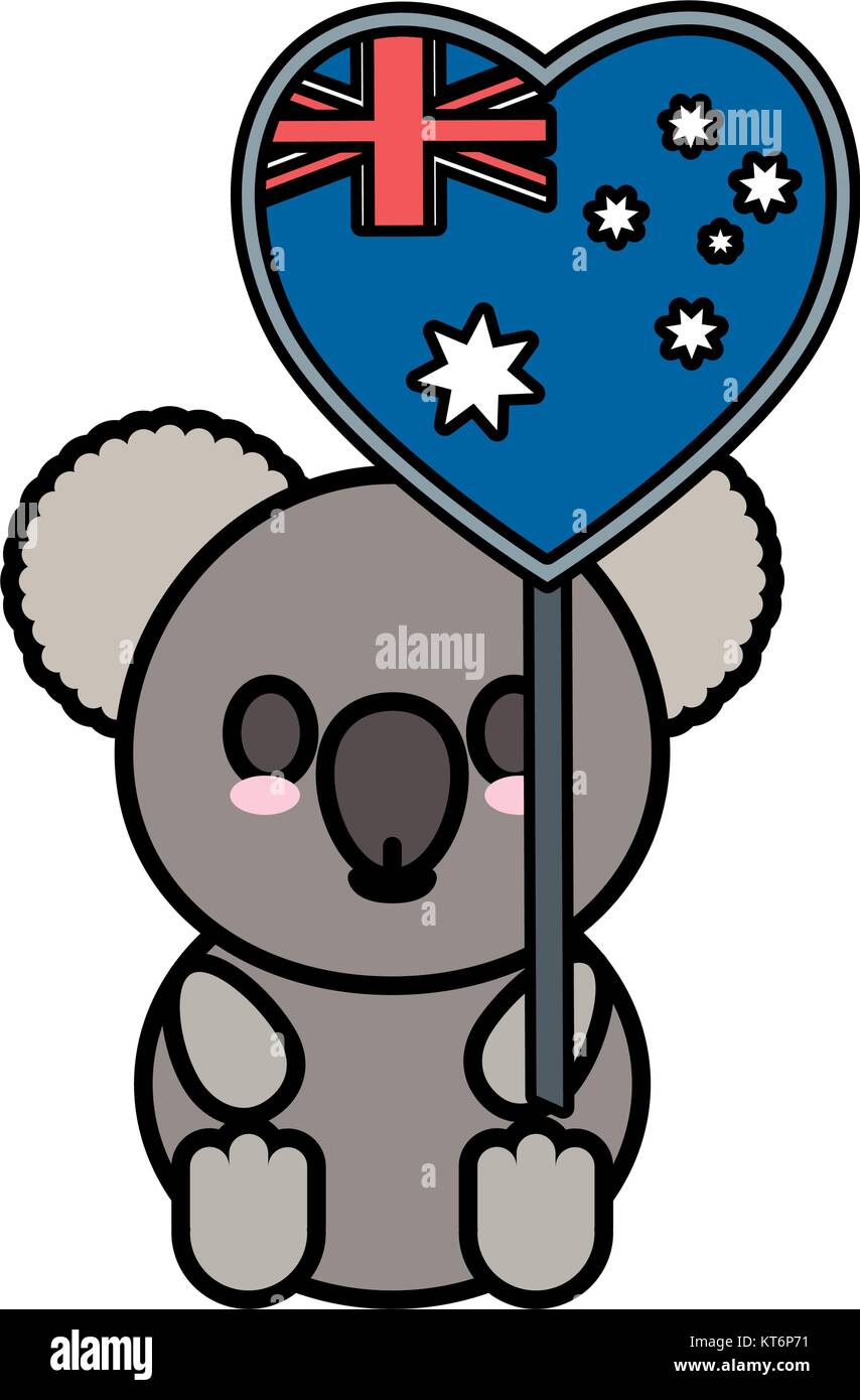 koala with hand pendant vector illustration Stock Vector Image & Art ...