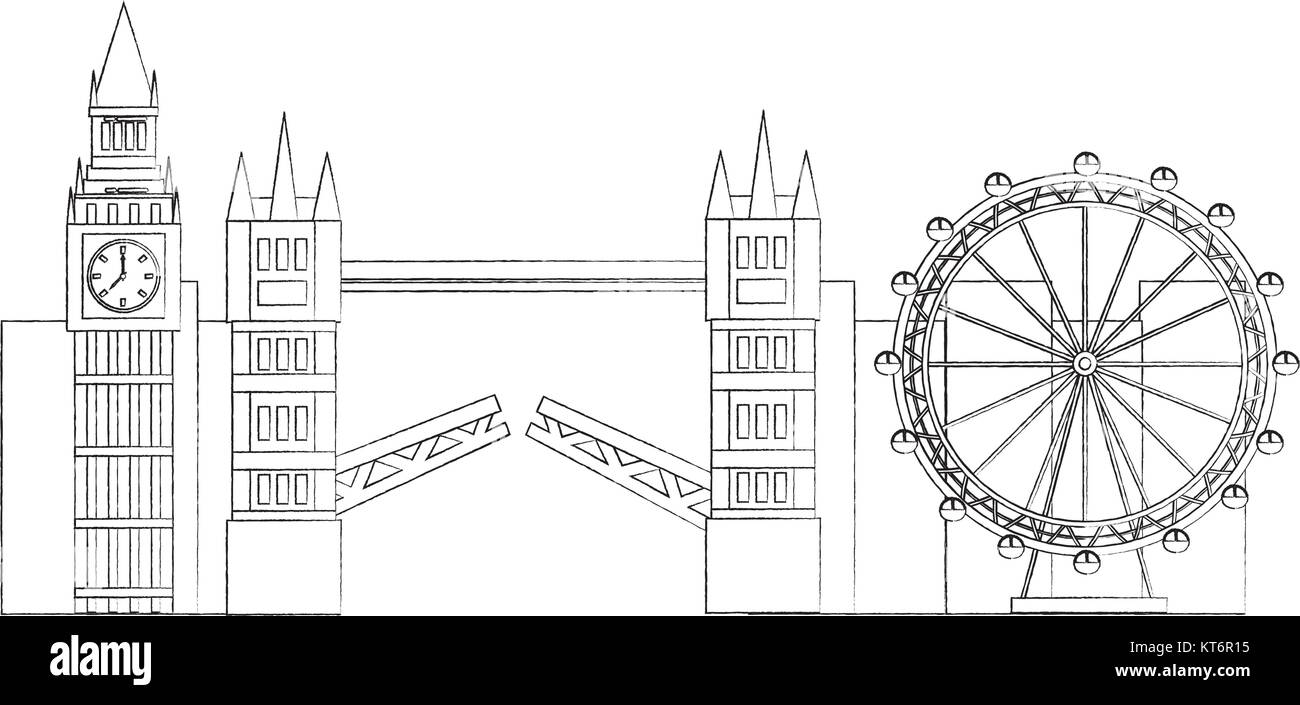 One continuous line drawing of welcome to Big Ben clock tower landmark.  Beautiful iconic place in London. Home decor wall art poster print concept.  Modern single line draw design vector illustration 20611211