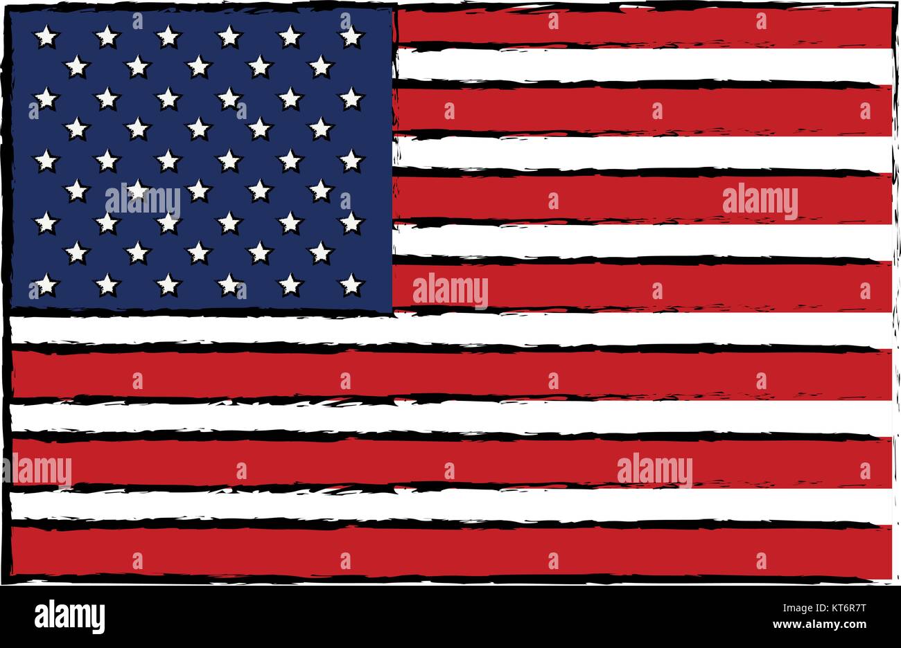 USA flag isolated icon vector illustration design Stock Vector Image ...