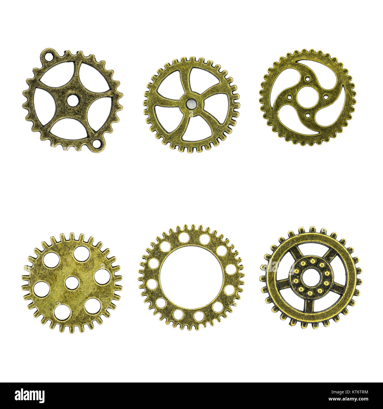 gears isolated on a white background Stock Photo - Alamy