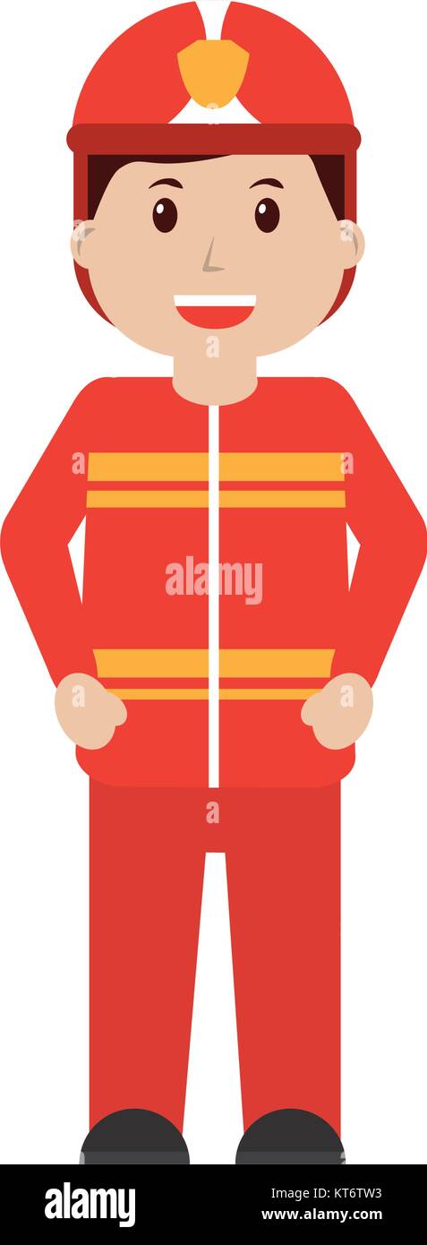 firefighter happy icon image Stock Vector Image & Art - Alamy