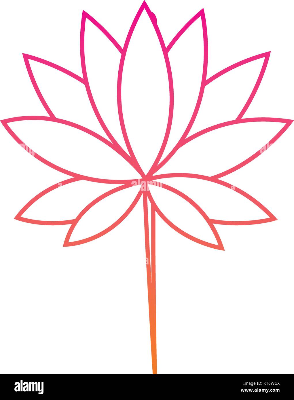 tropical leaf plant natural wild botanical vector illustration Stock ...