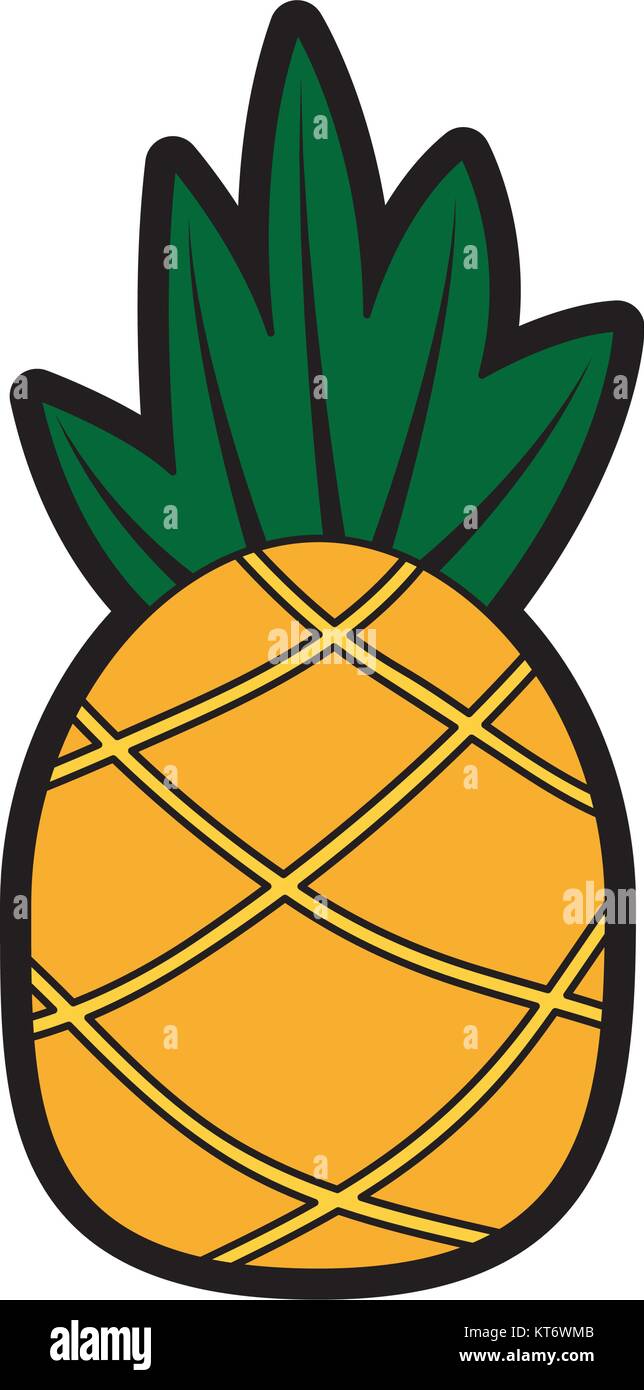 pineapple tropical fruit health nutrition food Stock Vector Image & Art ...