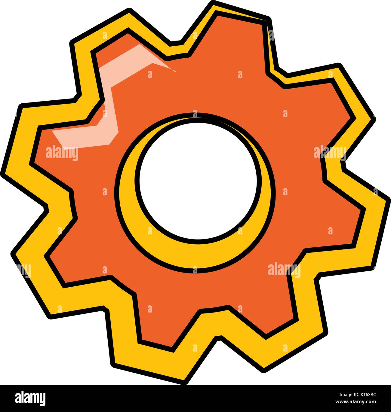 Gear machinery piece Stock Vector Image & Art - Alamy