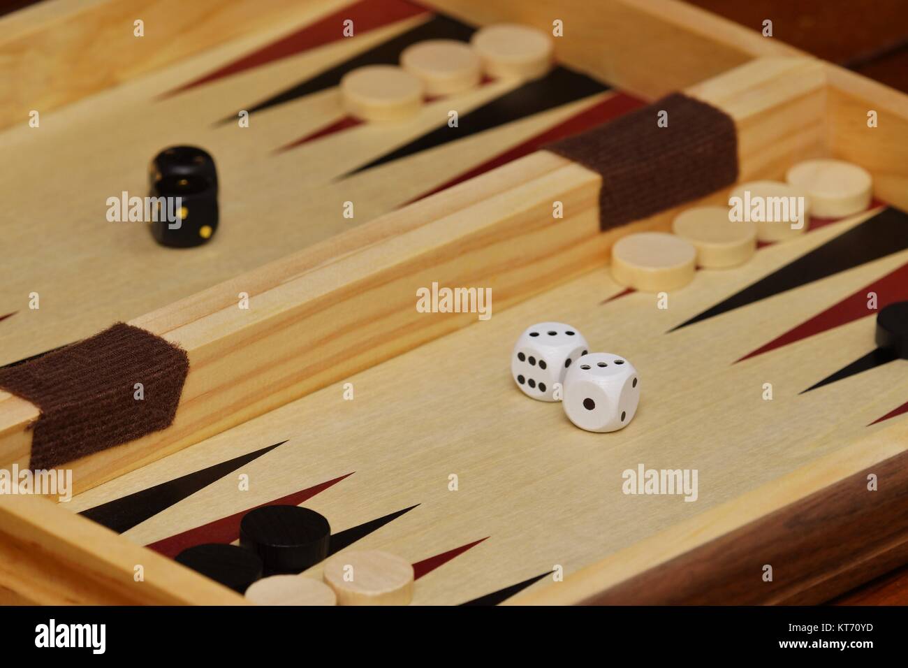 backgammon board game Stock Photo Alamy