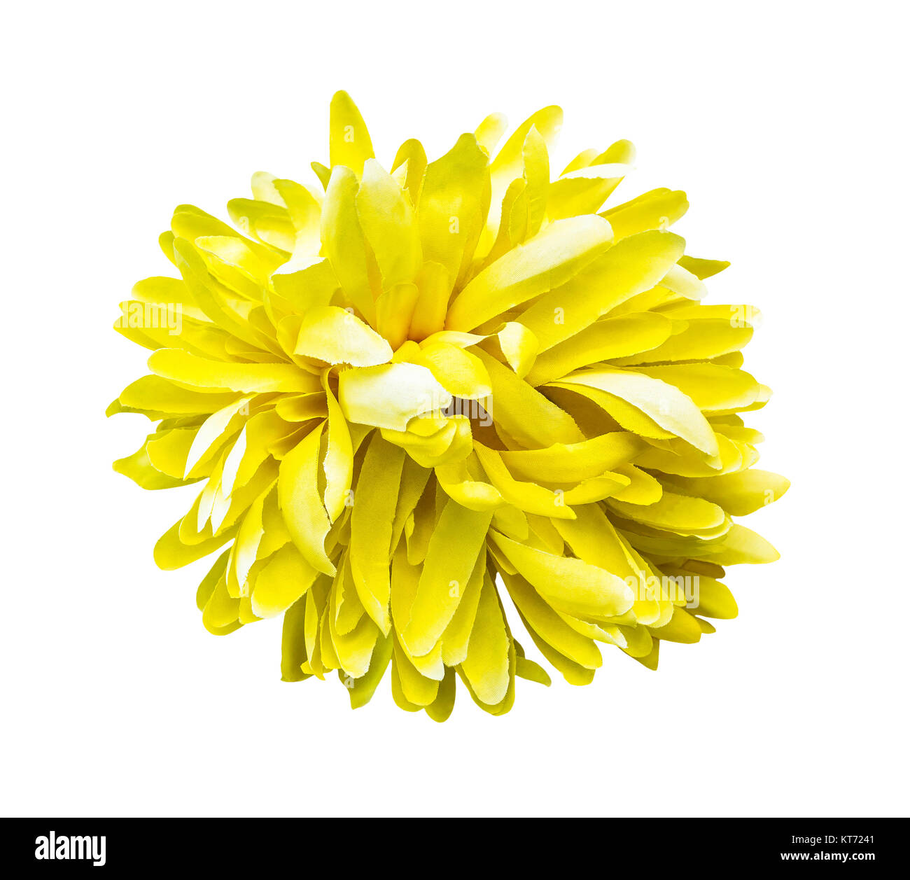 Artificial yellow flower isolated Stock Photo Alamy