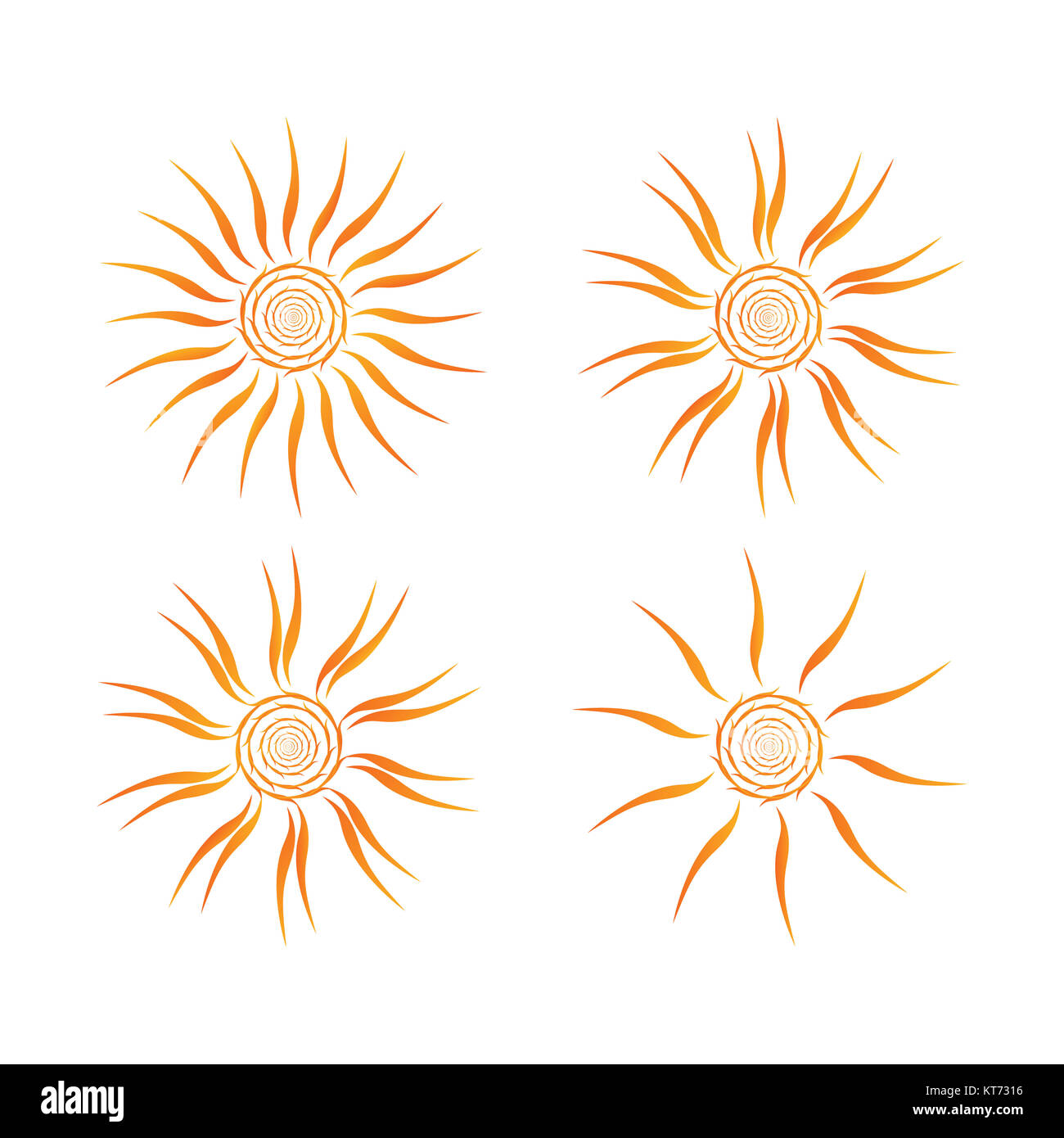 Sun vector icon Stock Photo - Alamy