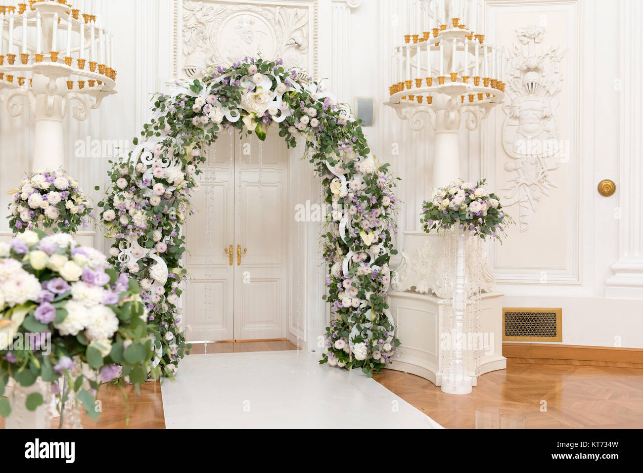 Wedding ceremony hall Stock Photo - Alamy