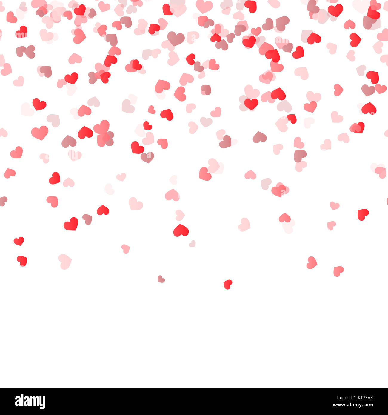 seamless background with different colored confetti hearts for valentine time Stock Photo