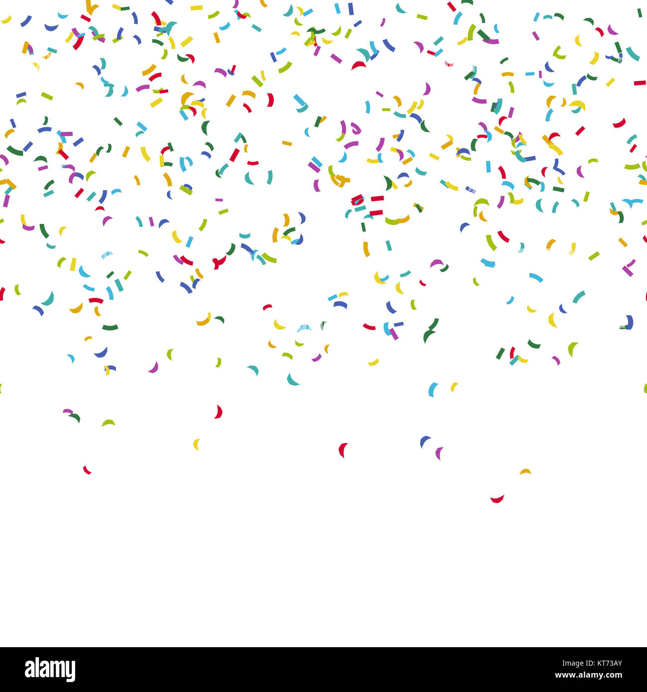 seamless background with different colored confetti for party time Stock Photo