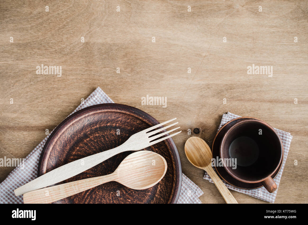 Rustic Kitchen Utensils. Home Wares Stock Photo Alamy