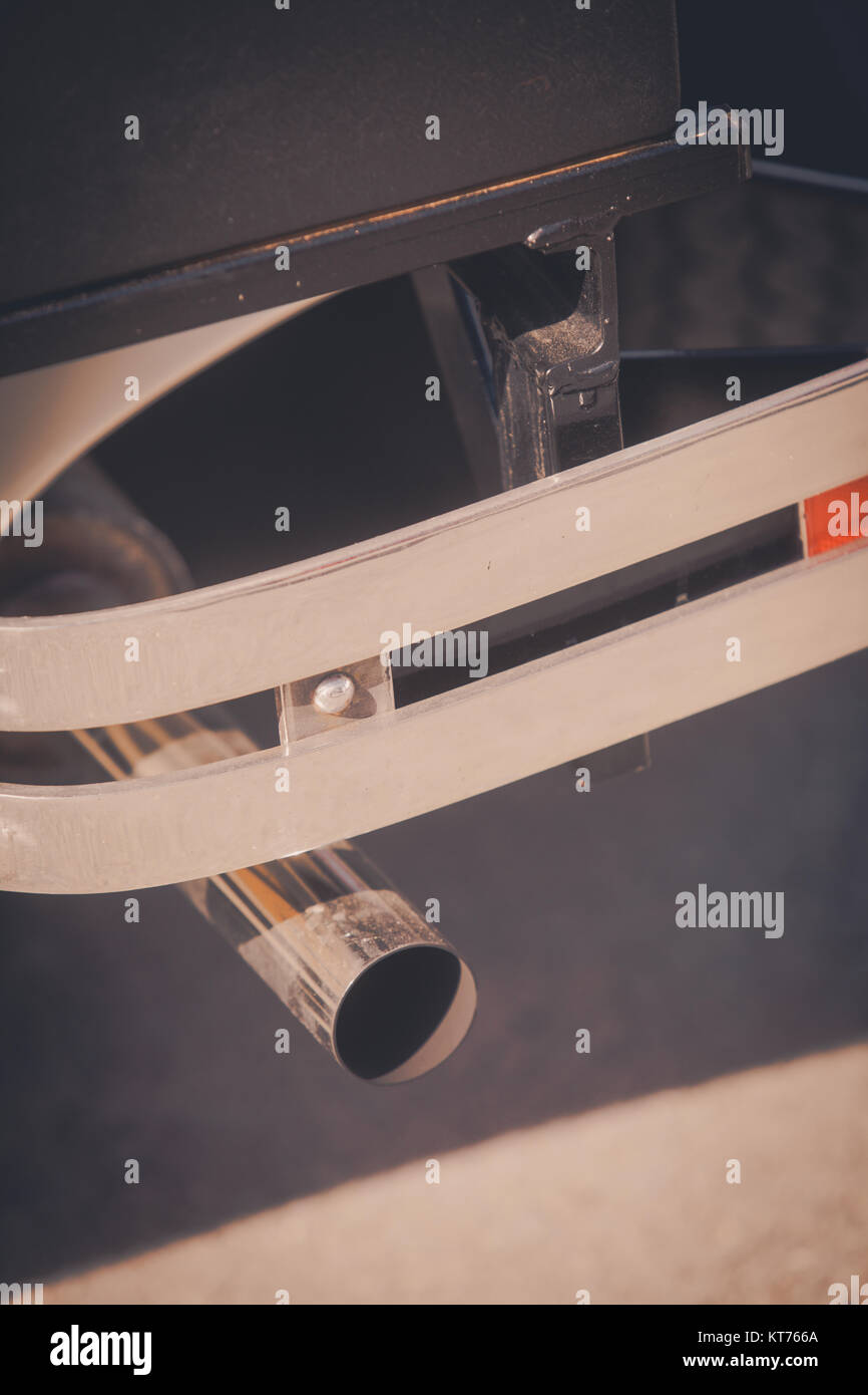 Vintage car exhaust Stock Photo - Alamy