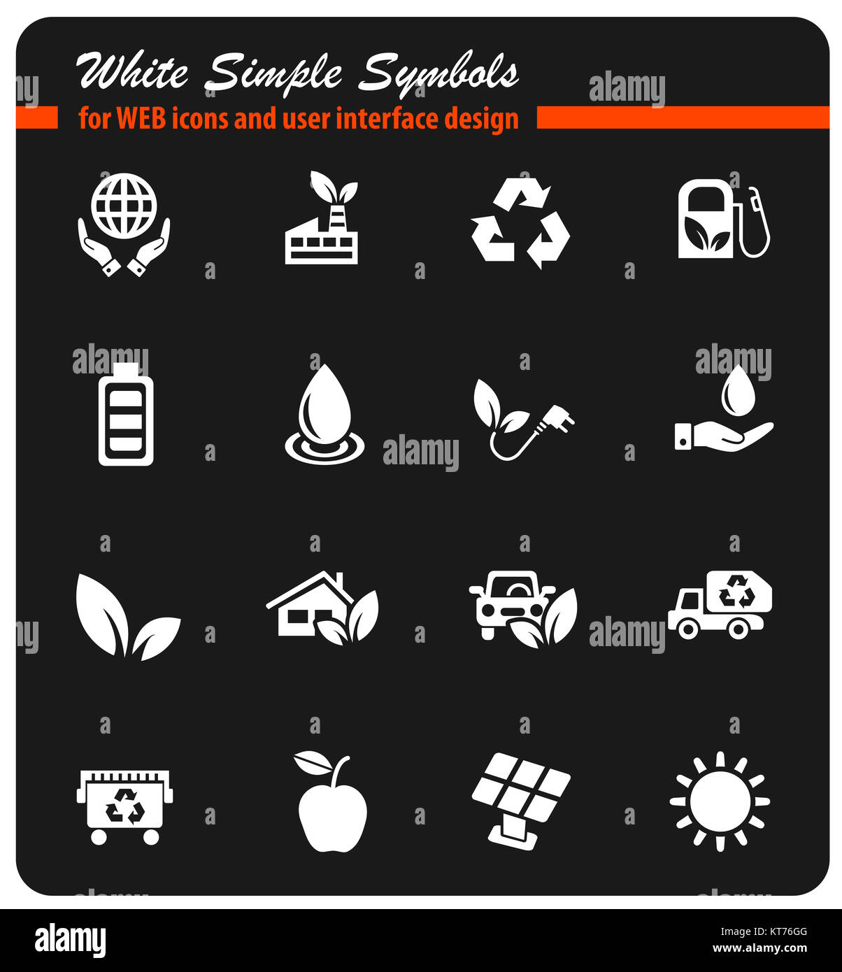alternative energy icon set Stock Photo - Alamy