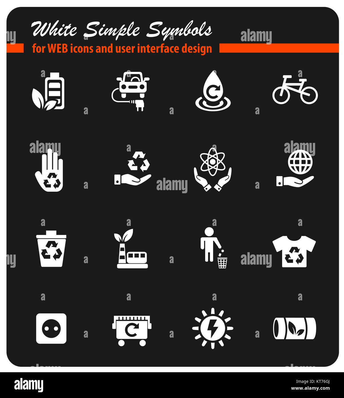 alternative energy icon set Stock Photo - Alamy