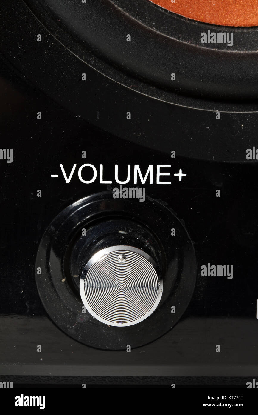 volume knob control sound equipment power audio Stock Photo Alamy