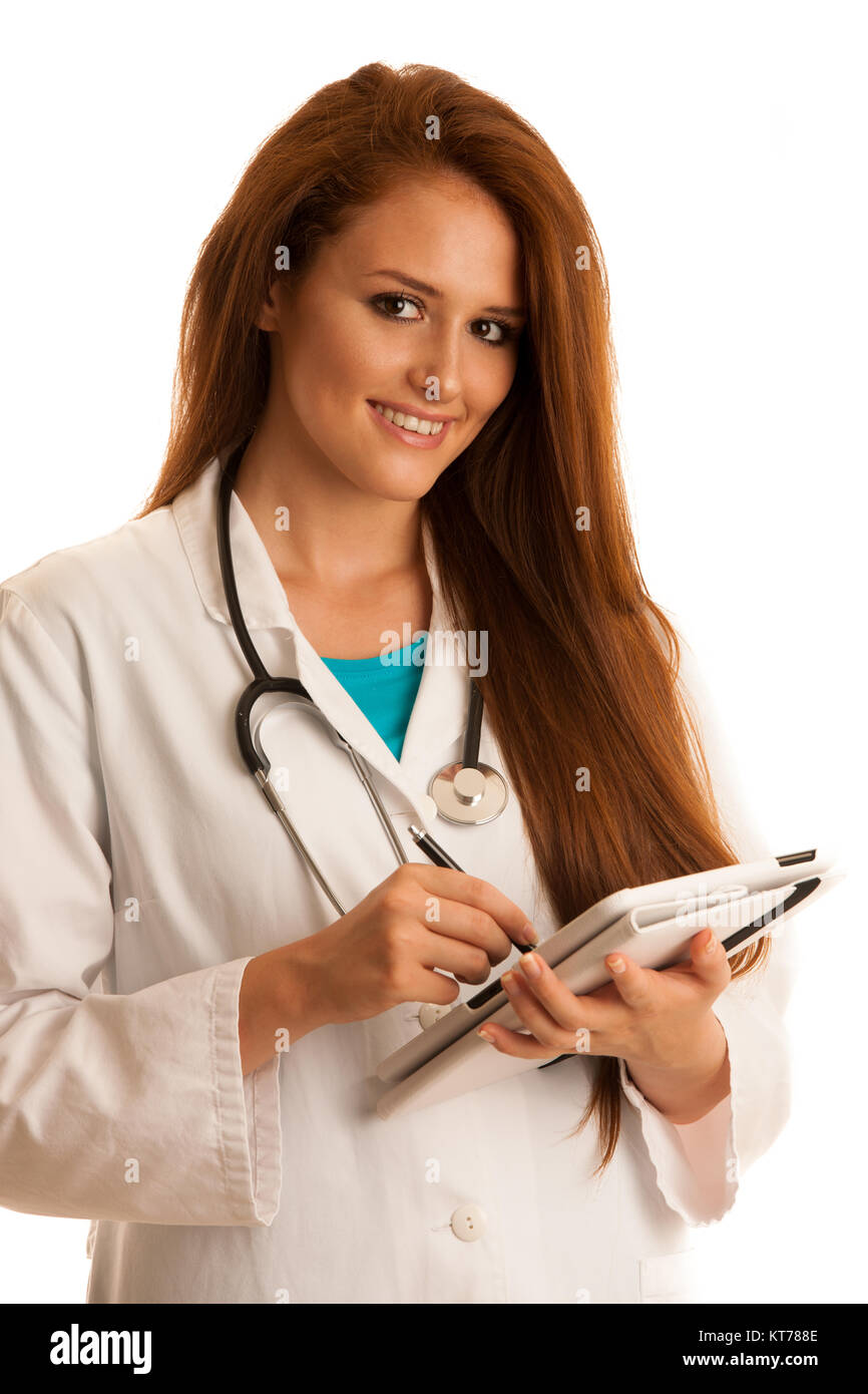 White woman doctor hi-res stock photography and images - Alamy