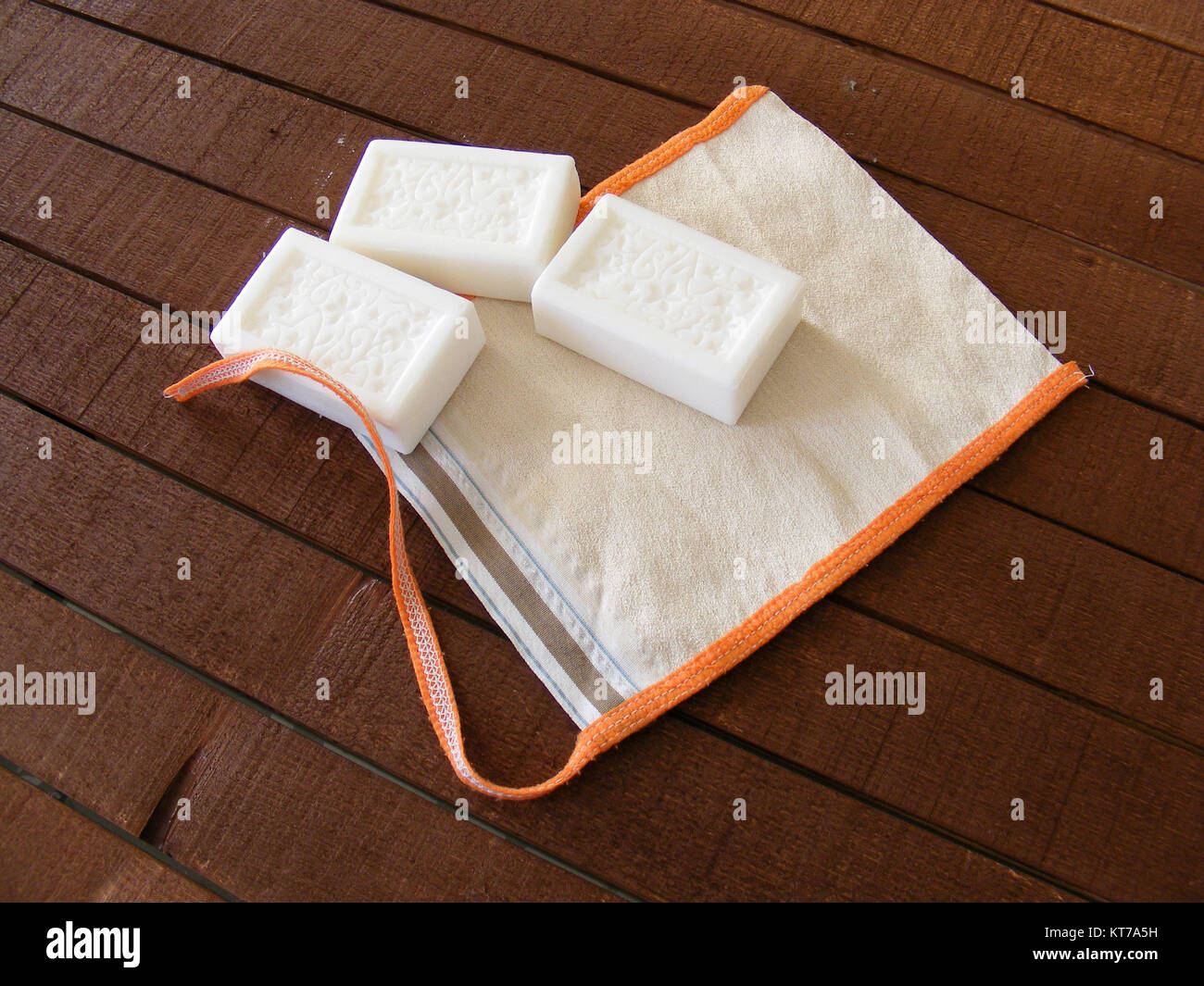 Purse for bath, white soap for bath, purse to remove dirt, turkish bath, pouch,Bathing and cleaning, pouch throwing, bath and pouch, massage Stock Photo