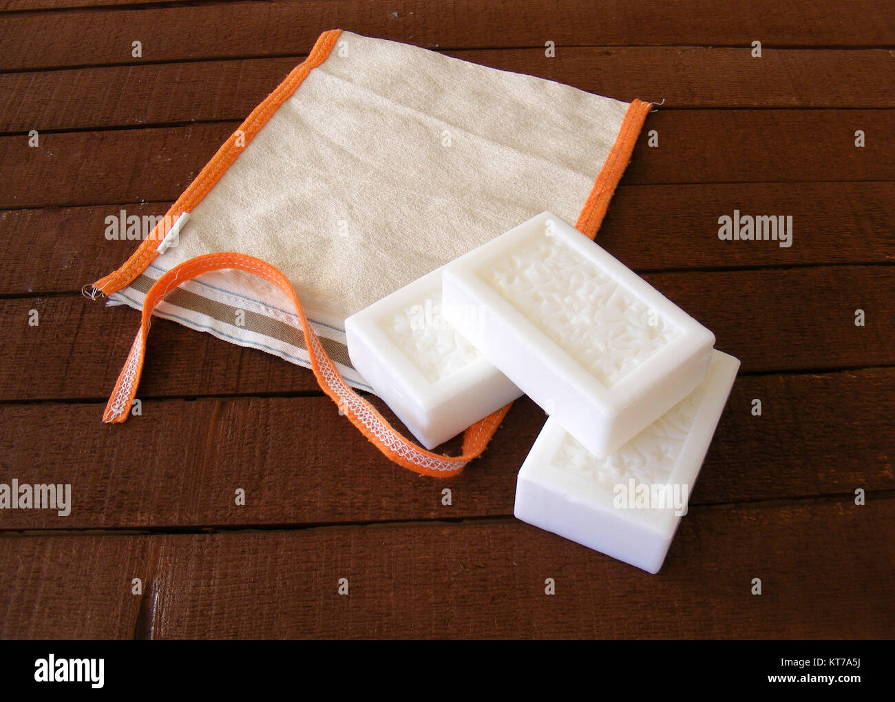Purse for bath, white soap for bath, purse to remove dirt, turkish bath, pouch,Bathing and cleaning, pouch throwing, bath and pouch, massage Stock Photo