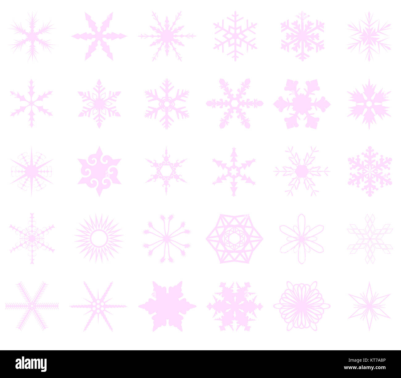Pink Snowflakes Background Stock Photo - Alamy