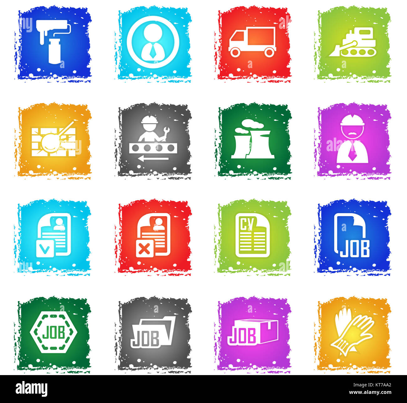 job search icon set Stock Photo - Alamy