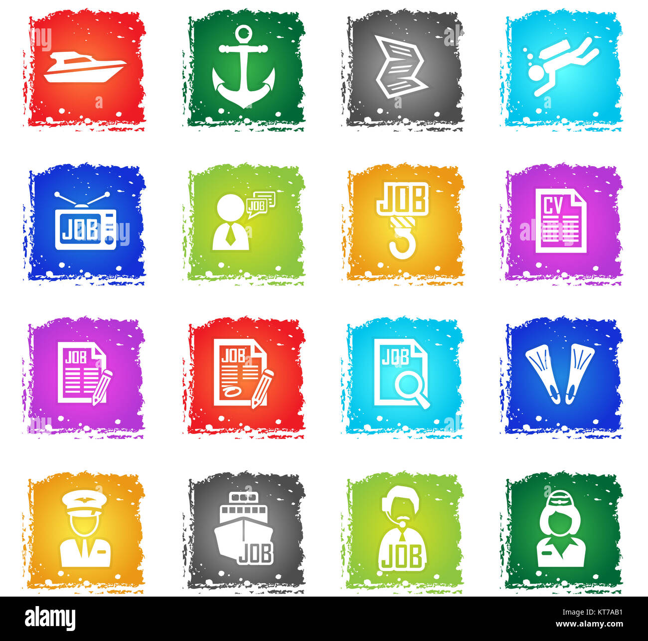 job search icon set Stock Photo - Alamy