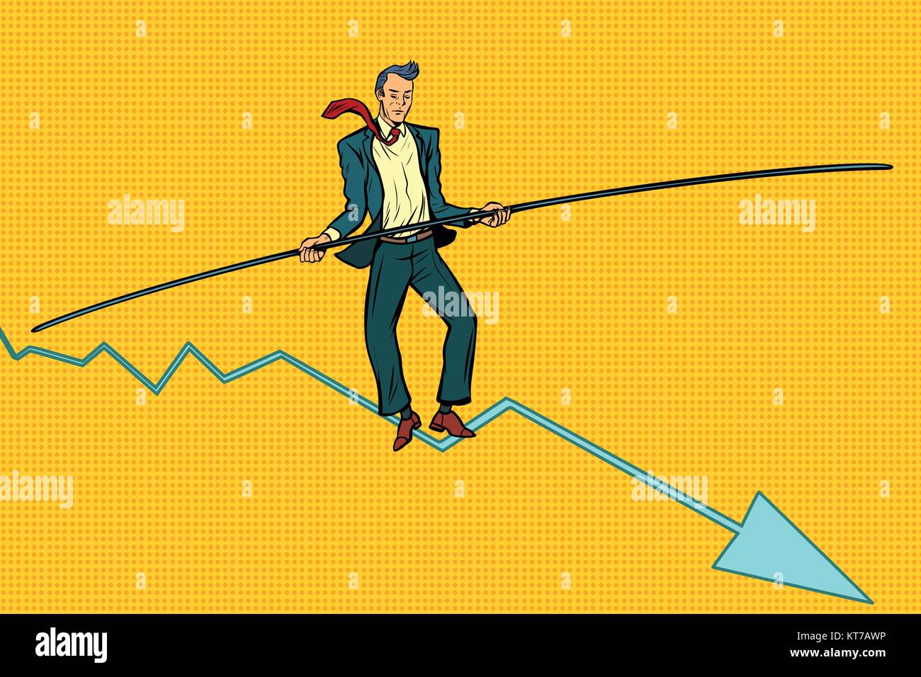 Tight rope walker Stock Vector Images - Alamy