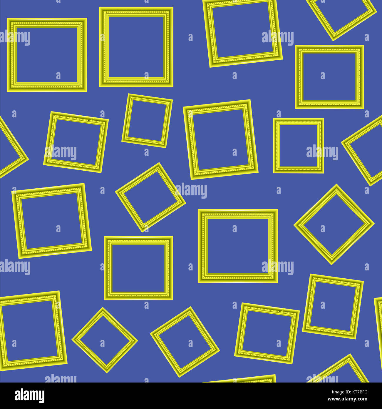 Yellow Frames Seamless Pattern Stock Photo Alamy