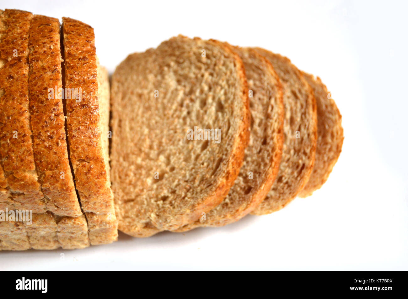 Bran bread for health, bran bread pictures, sliced bran breads, bran bread for patients Stock Photo