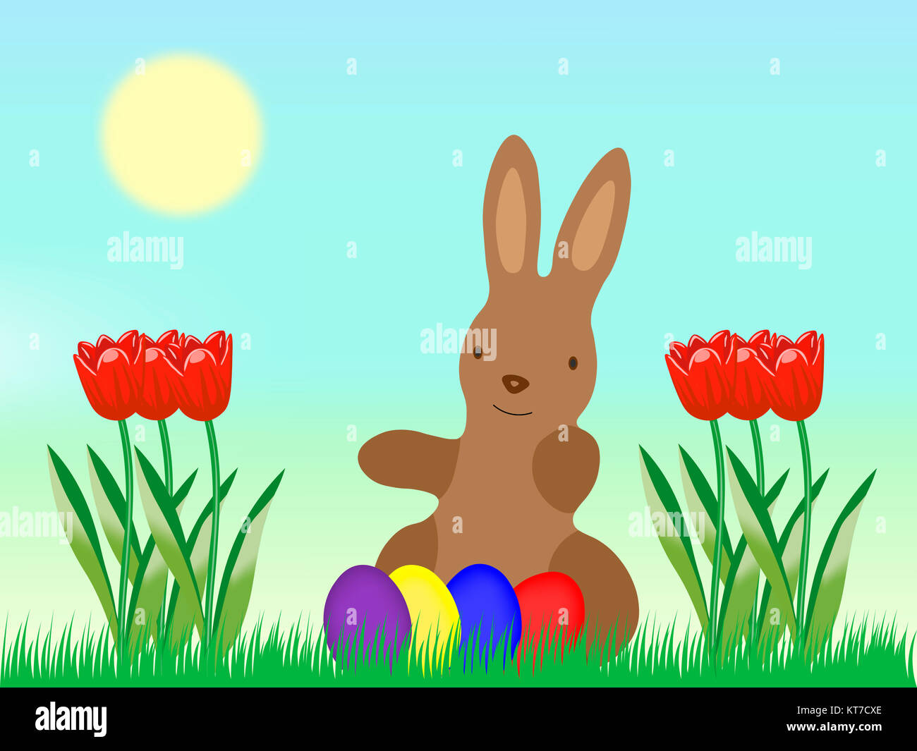Ostern Osterhase Schild Blanko Stock Vector | Adobe Stock, image size:1300x1065